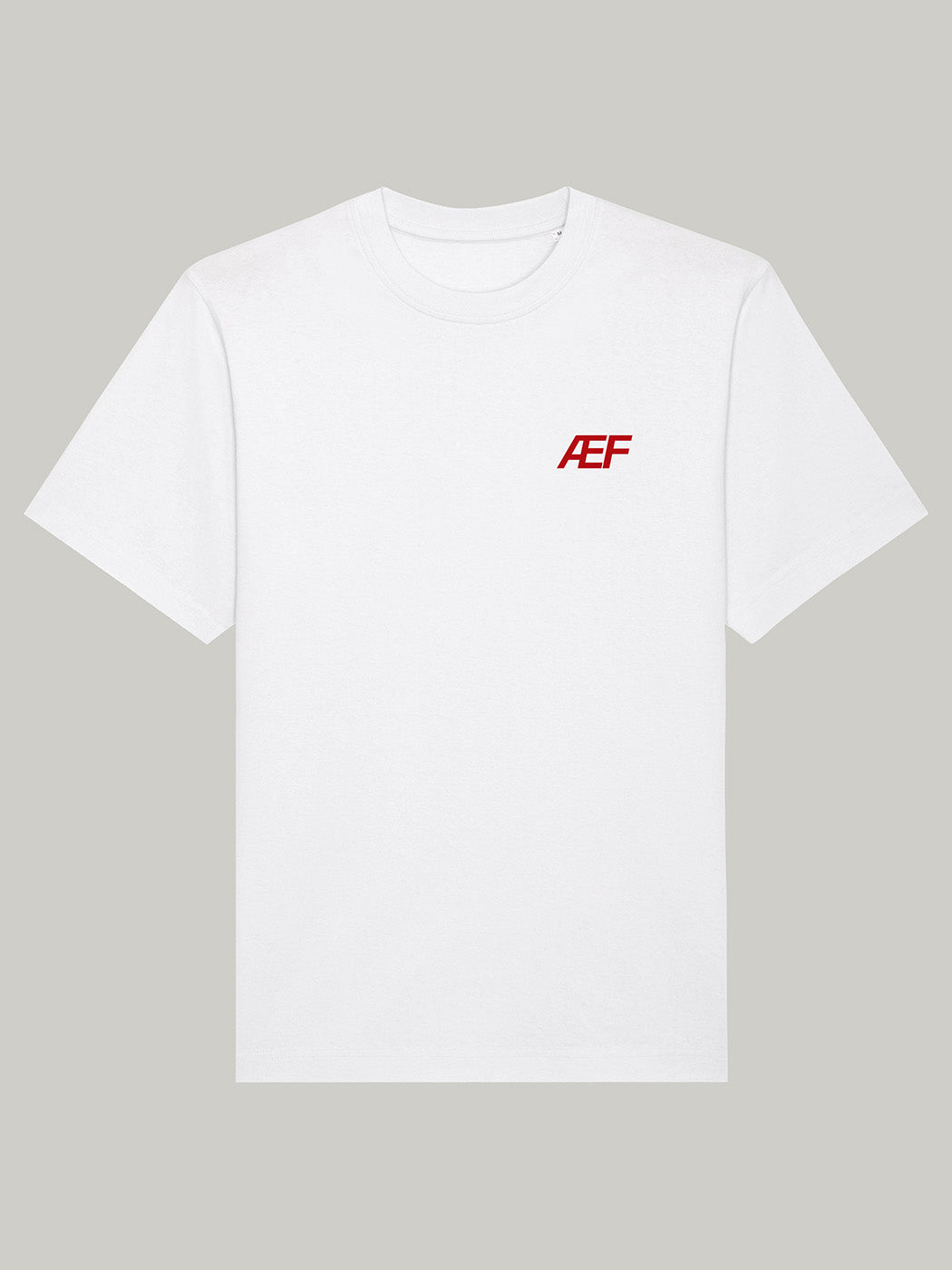 AEF Oversized Heavy T-Shirt (White) - Priba Printworks