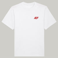 AEF Oversized Heavy T-Shirt (White) - Priba Printworks