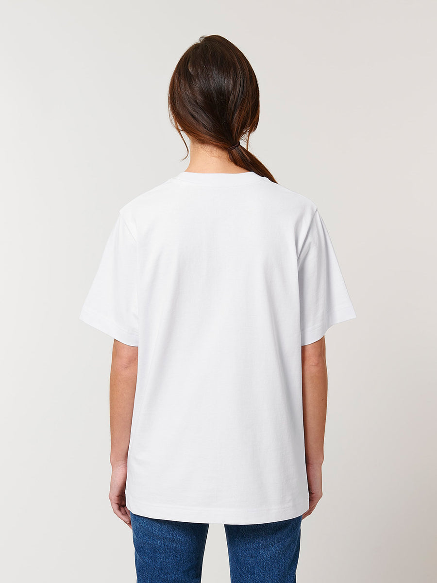 AEF Oversized Heavy T-Shirt (White) - Priba Printworks