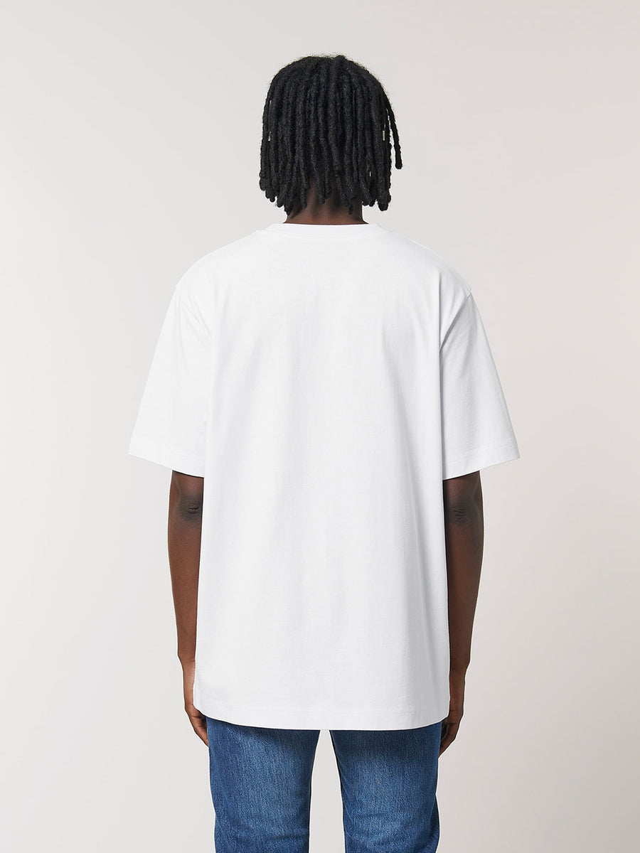 AEF Oversized Heavy T-Shirt (White) - Priba Printworks