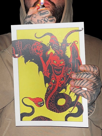 Obscenema Baphomet Print DIN A4 (Pre Sale) - Priba Printworks