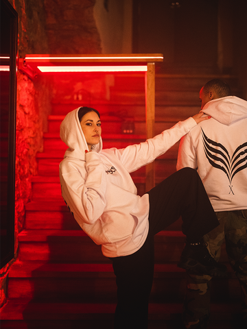 Exodon Core Hoodie (White) - Priba Printworks