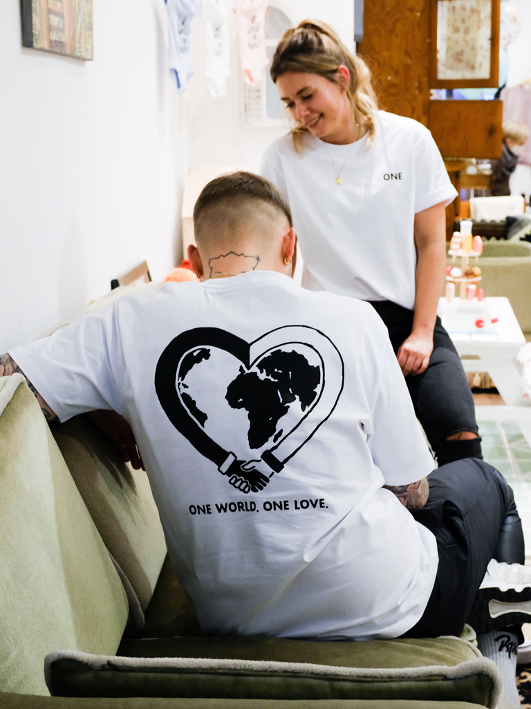 One Day x Hanscraft & Co. "ONE" Charity Tee - Priba Printworks