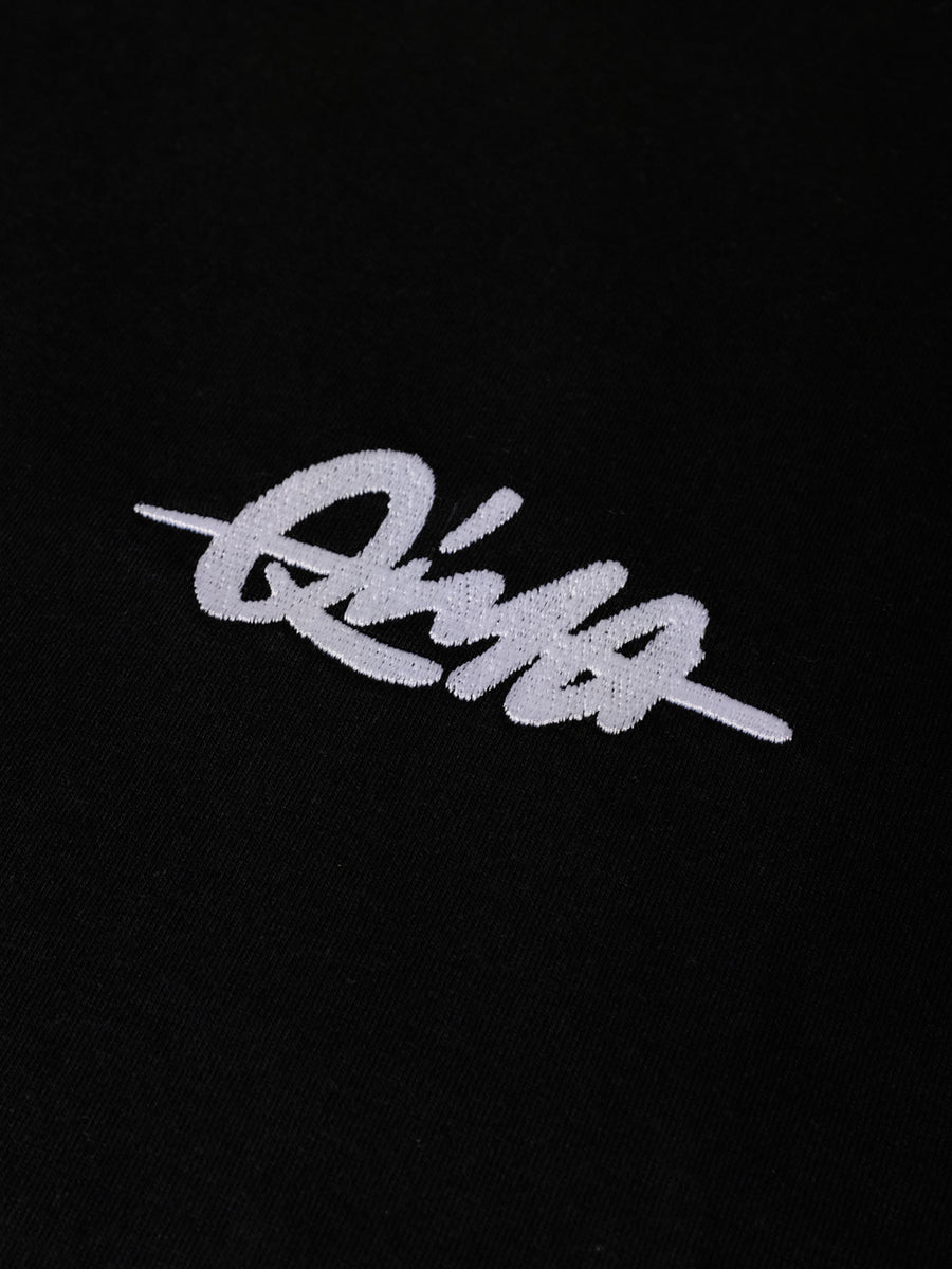 Qima Classic Logo Tee (Black) - Priba Printworks