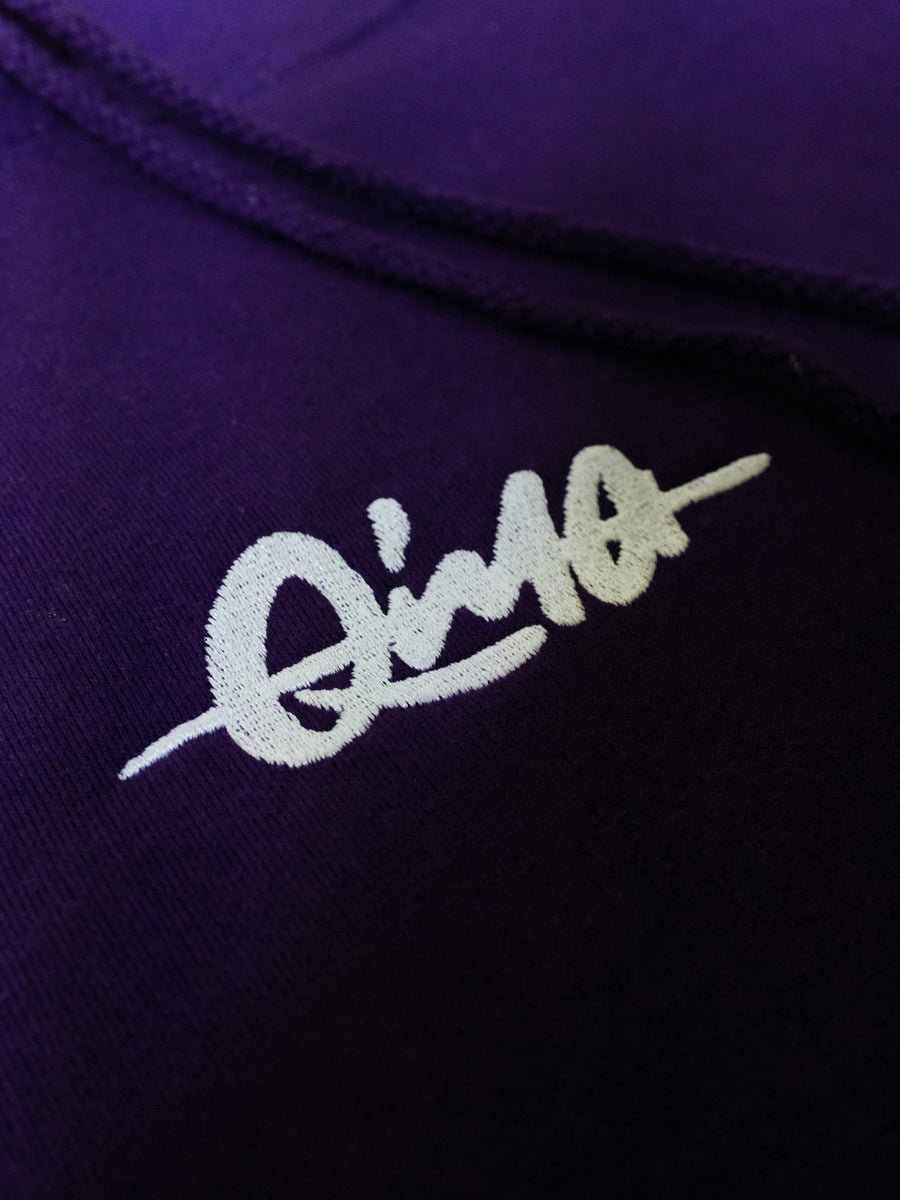 Qima Classic Logo Hoodie (Purple) - Priba Printworks