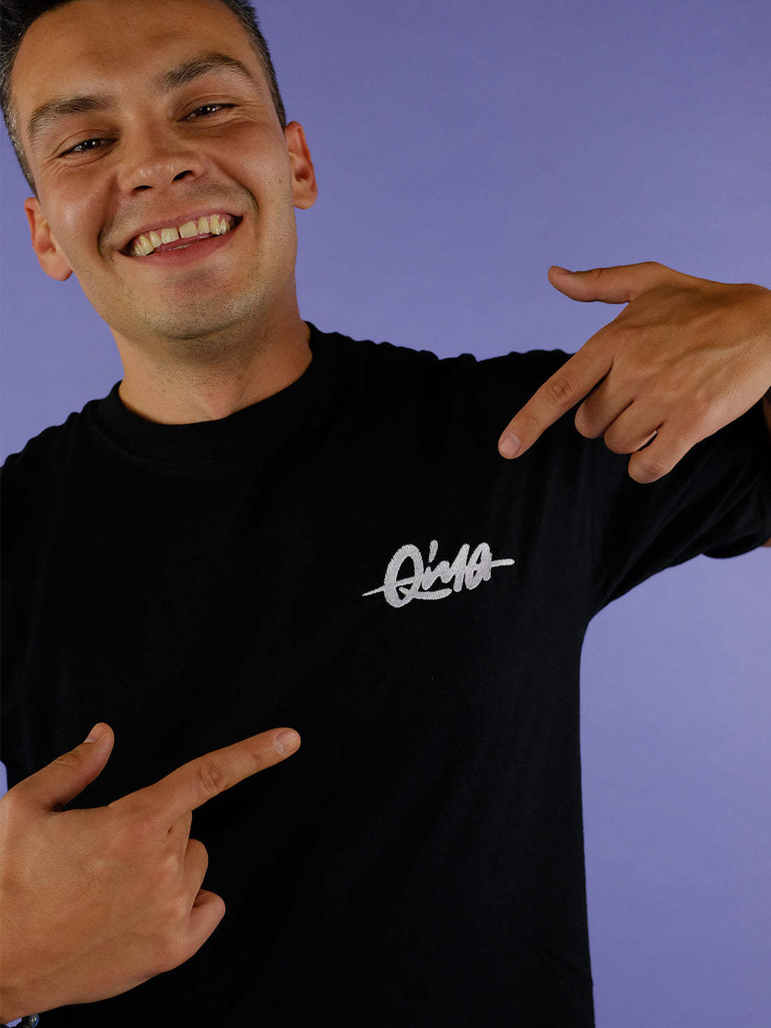 Qima Classic Logo Tee (Black) - Priba Printworks