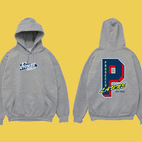 Proseccolaune „Hochschul" Hoodie (Heather Grey) - Priba Printworks