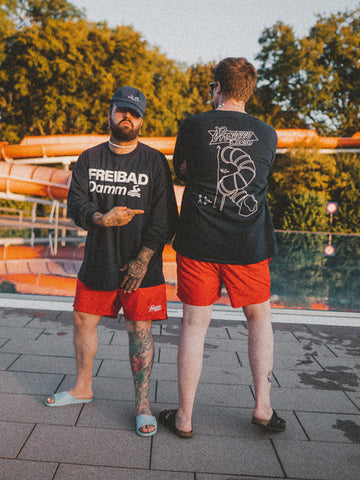 Proseccolaune „Freibad Damm“ Longsleeve (navy)