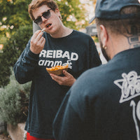 Proseccolaune „Freibad Damm“ Longsleeve (navy) - Priba Printworks