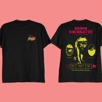 Proseccolaune „Radio Raubkatze" Shirt (black) - Priba Printworks