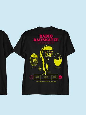 Proseccolaune „Radio Raubkatze" Shirt (black)